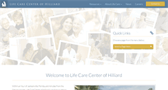 Desktop Screenshot of lifecarecenterofhilliard.com