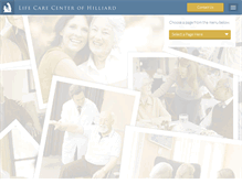 Tablet Screenshot of lifecarecenterofhilliard.com